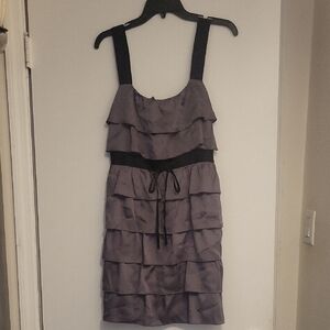 Elegant Purple Tiered Dress